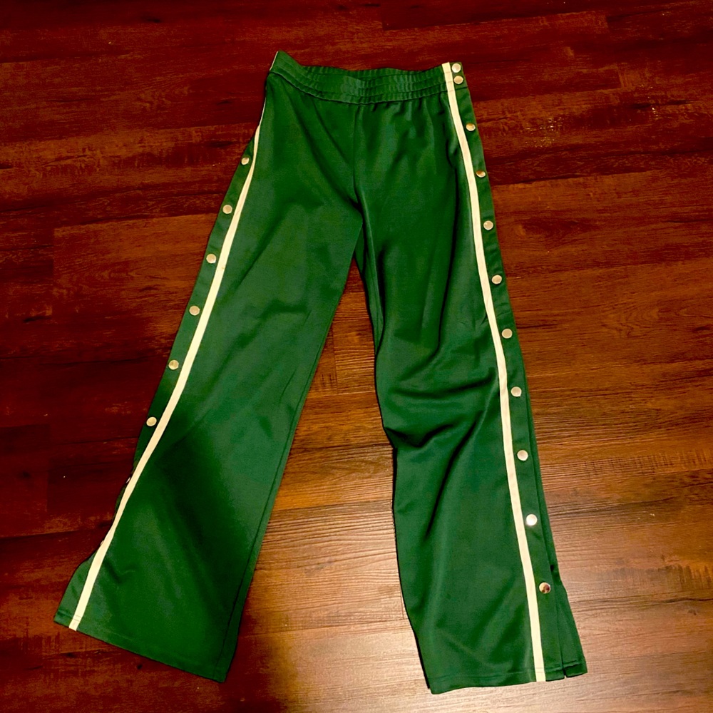 Green snap pant sweats